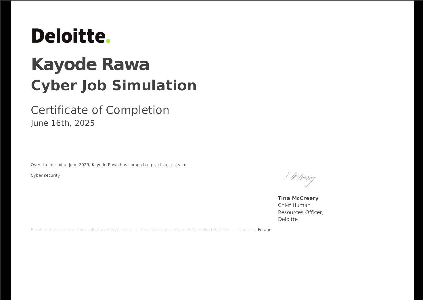 Cyber Job Simulation