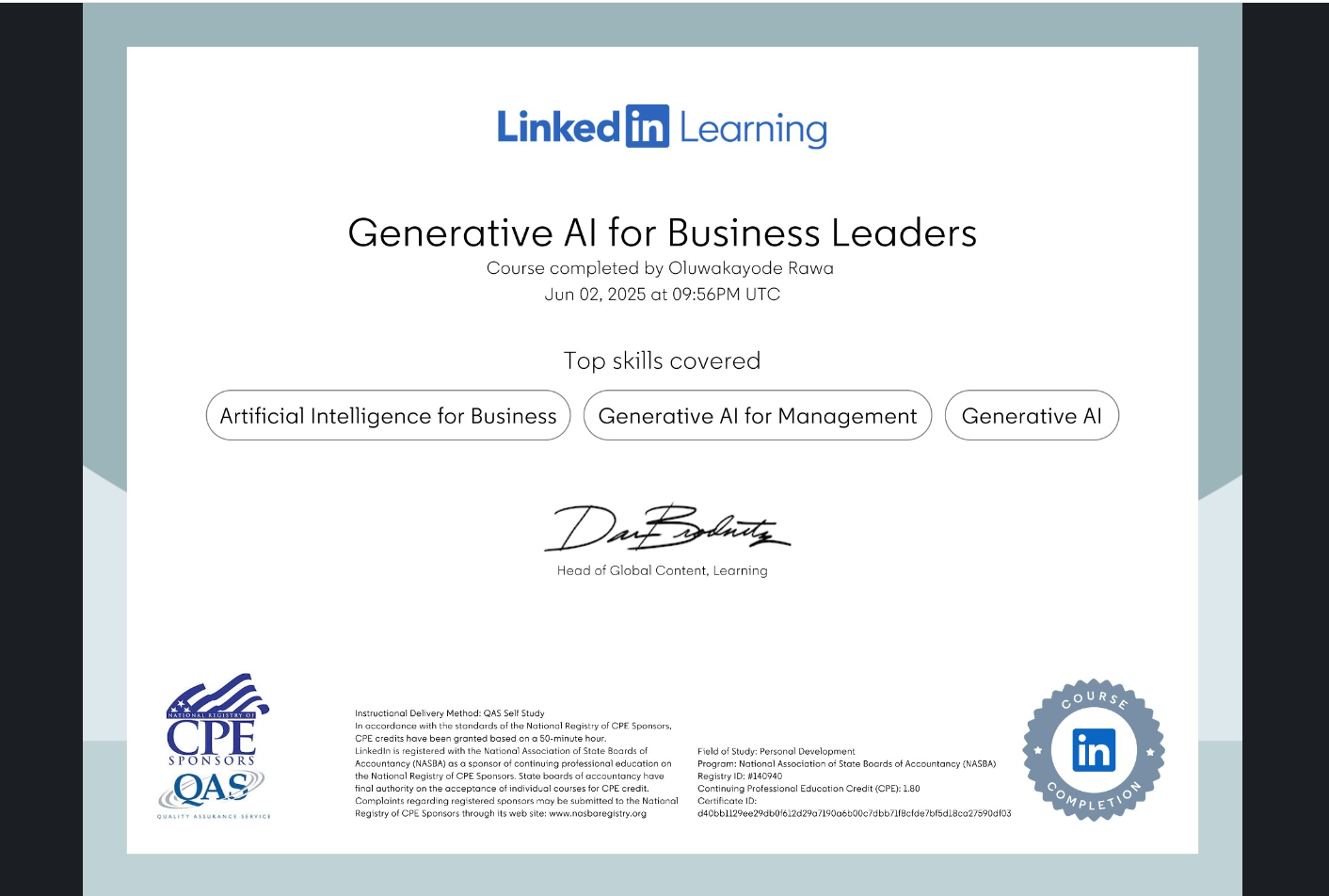 Generative AI for Business Leaders